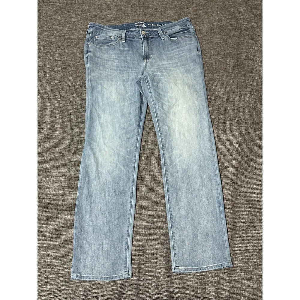 Signature Levi Strauss Women's Mid Rise Slim‎ Cuffed Jeans